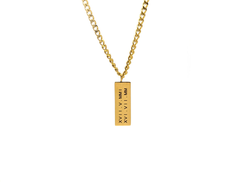 Kette mit "dog tag" - individuelle Gravur