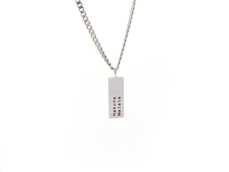 Kette mit "dog tag" - individuelle Gravur