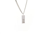 Necklace with "dog tag" - individual engraving