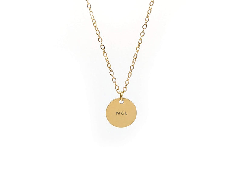 Kette mit Münzanhänger 9mm - individuelle Gravur