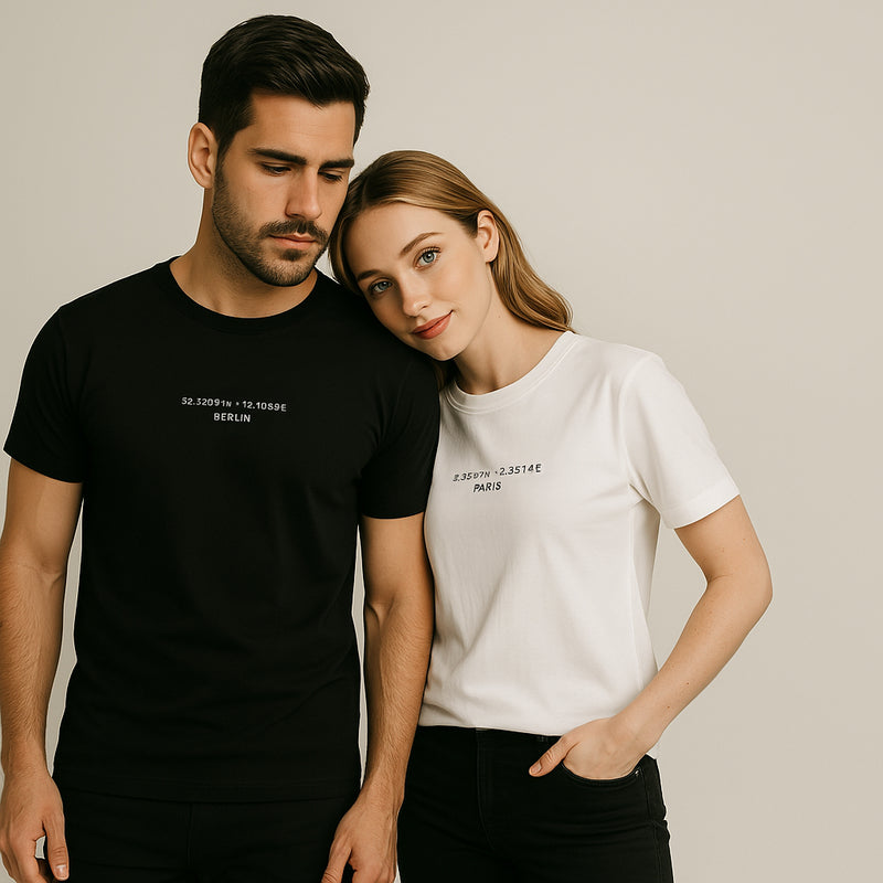 deineKoordinaten° Shirt (hochwertig gestickt)