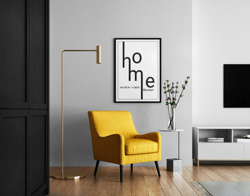 Home Koordinaten Poster